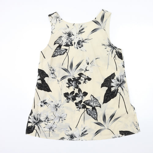 Dorothy Perkins Womens Beige Floral  Basic Blouse Size 18