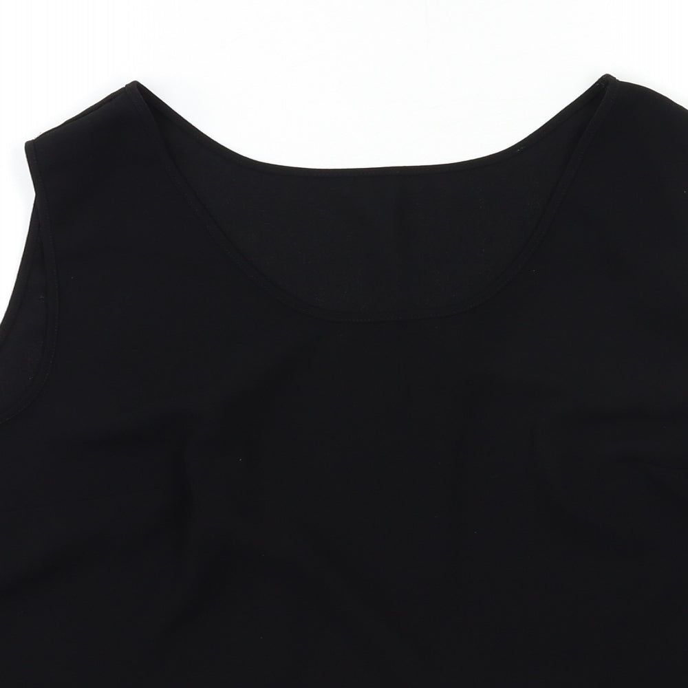 MATCH SET Womens Black   Basic Tank Size 18