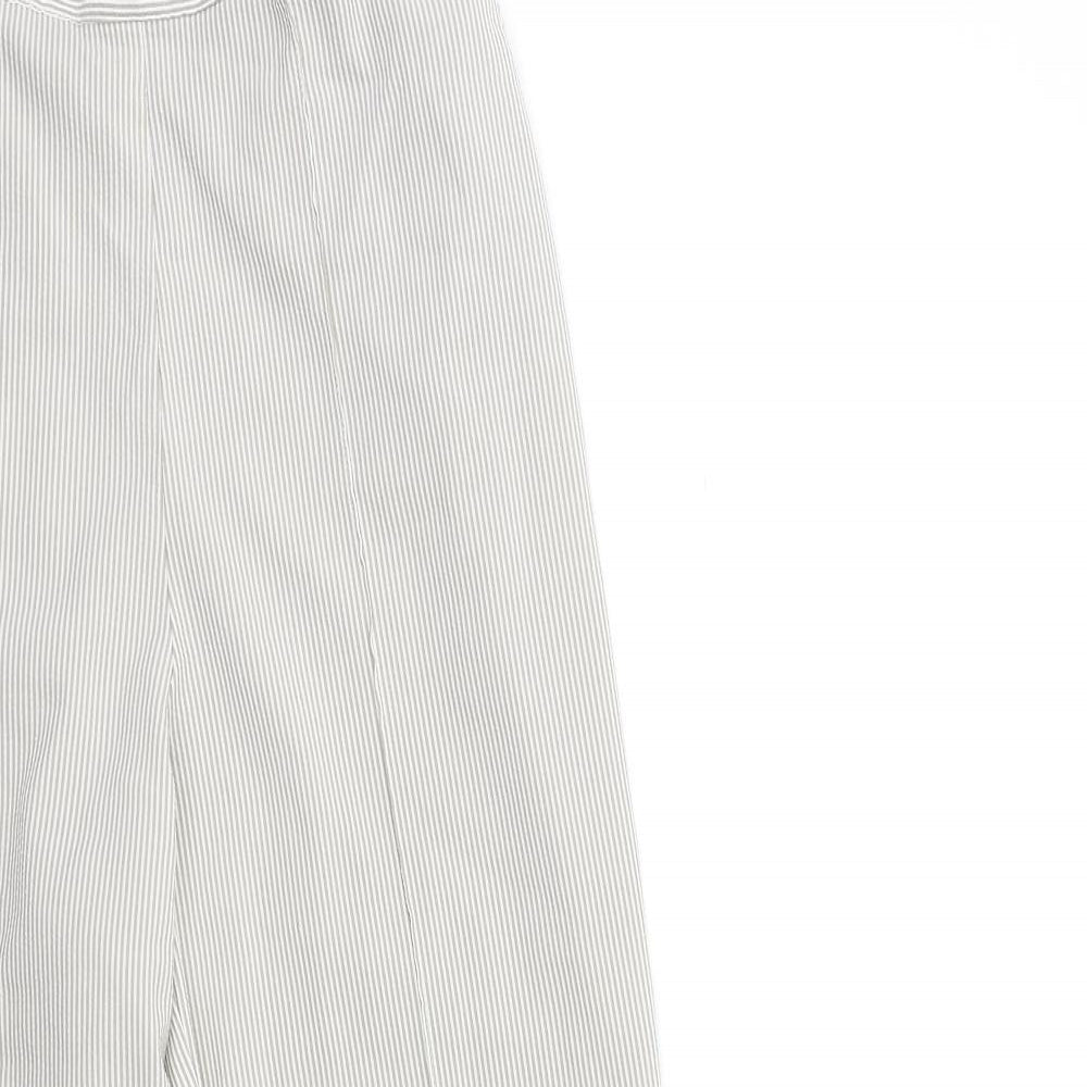 Bonmarché Womens Beige Striped  Trousers  Size 14 L26 in