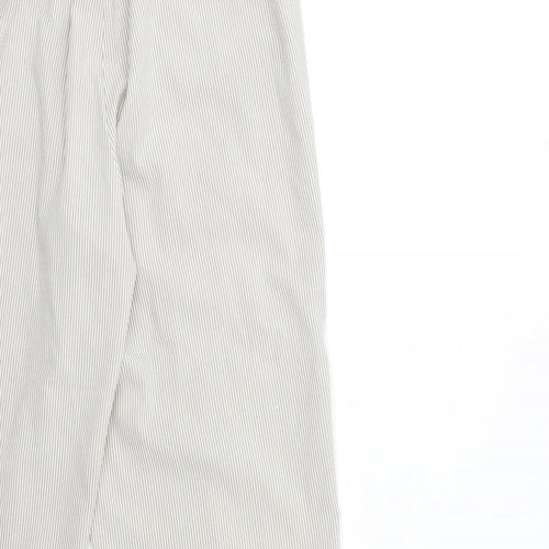 Bonmarché Womens Beige Striped  Trousers  Size 14 L26 in