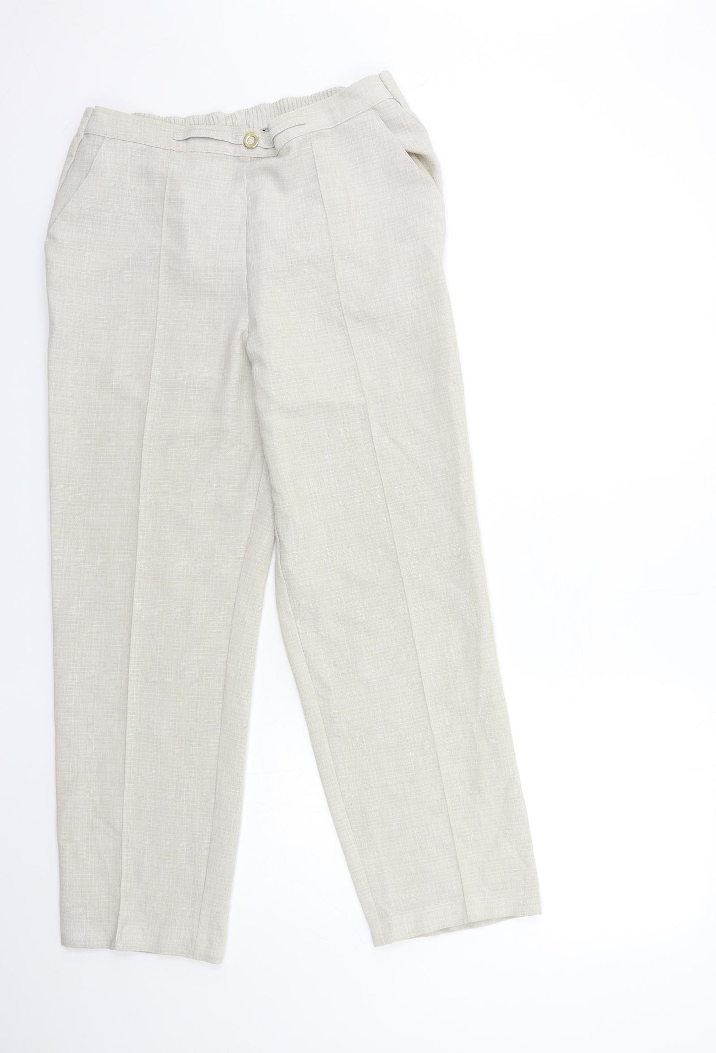 Bonmarché Womens Beige   Trousers  Size 30 in L29 in