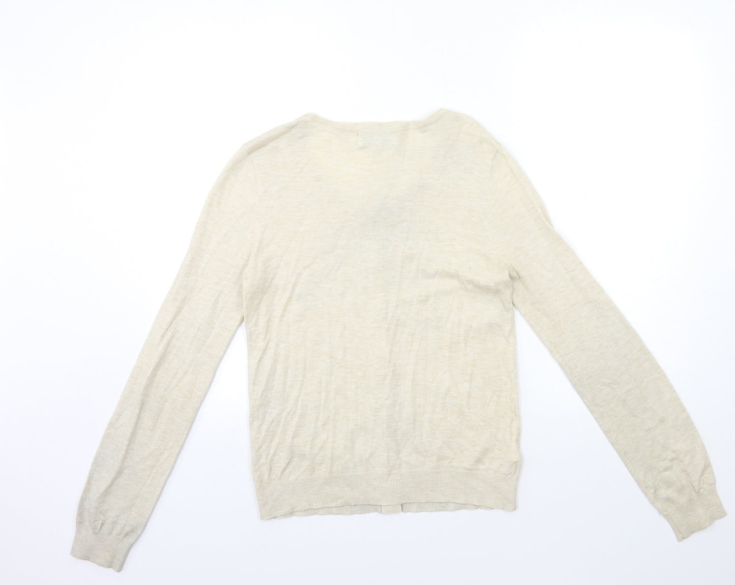 NEXT Womens Beige  Knit Cardigan Jumper Size 10