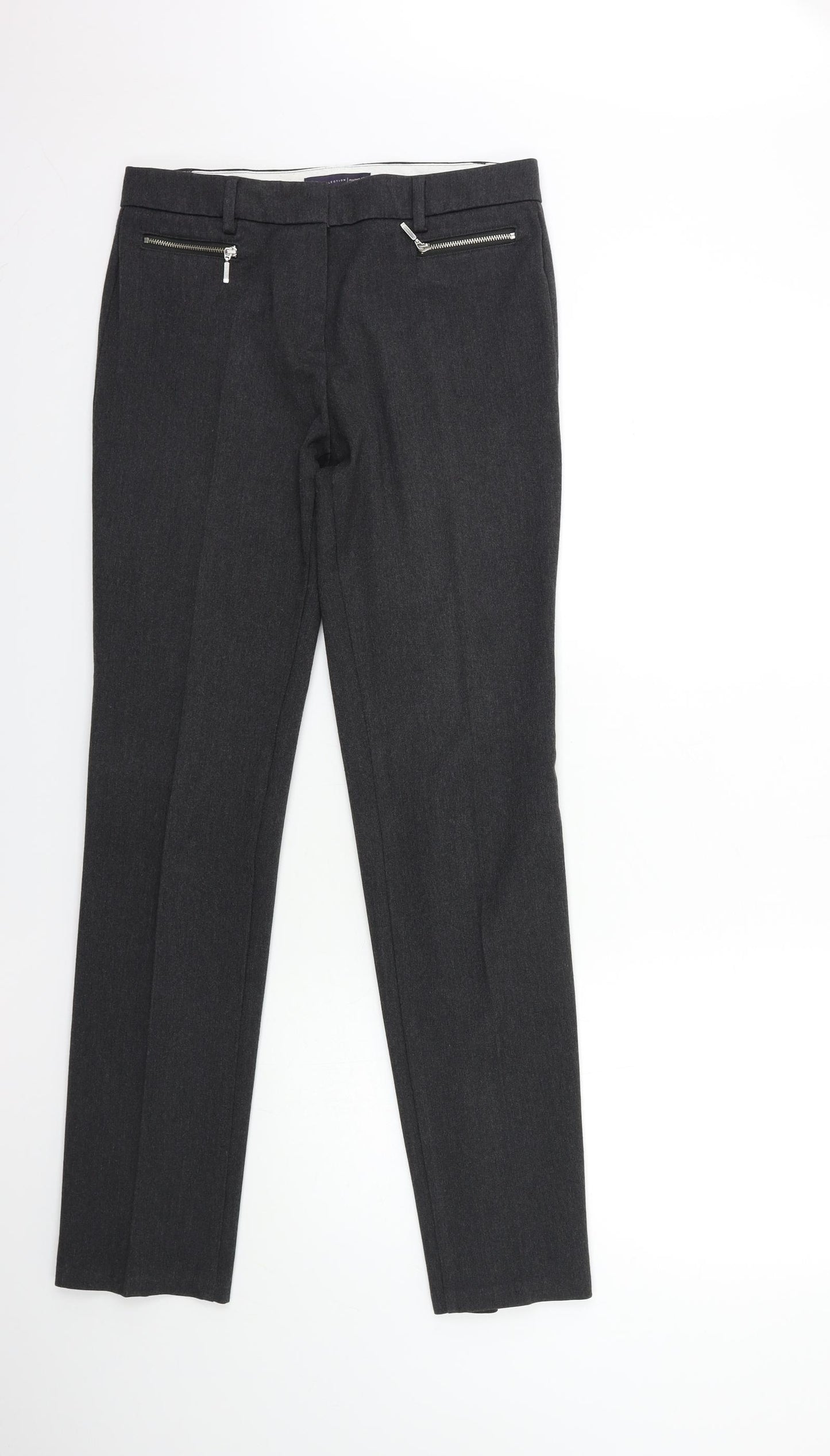 Marks and Spencer Womens Grey   Trousers  Size 10 L32 in