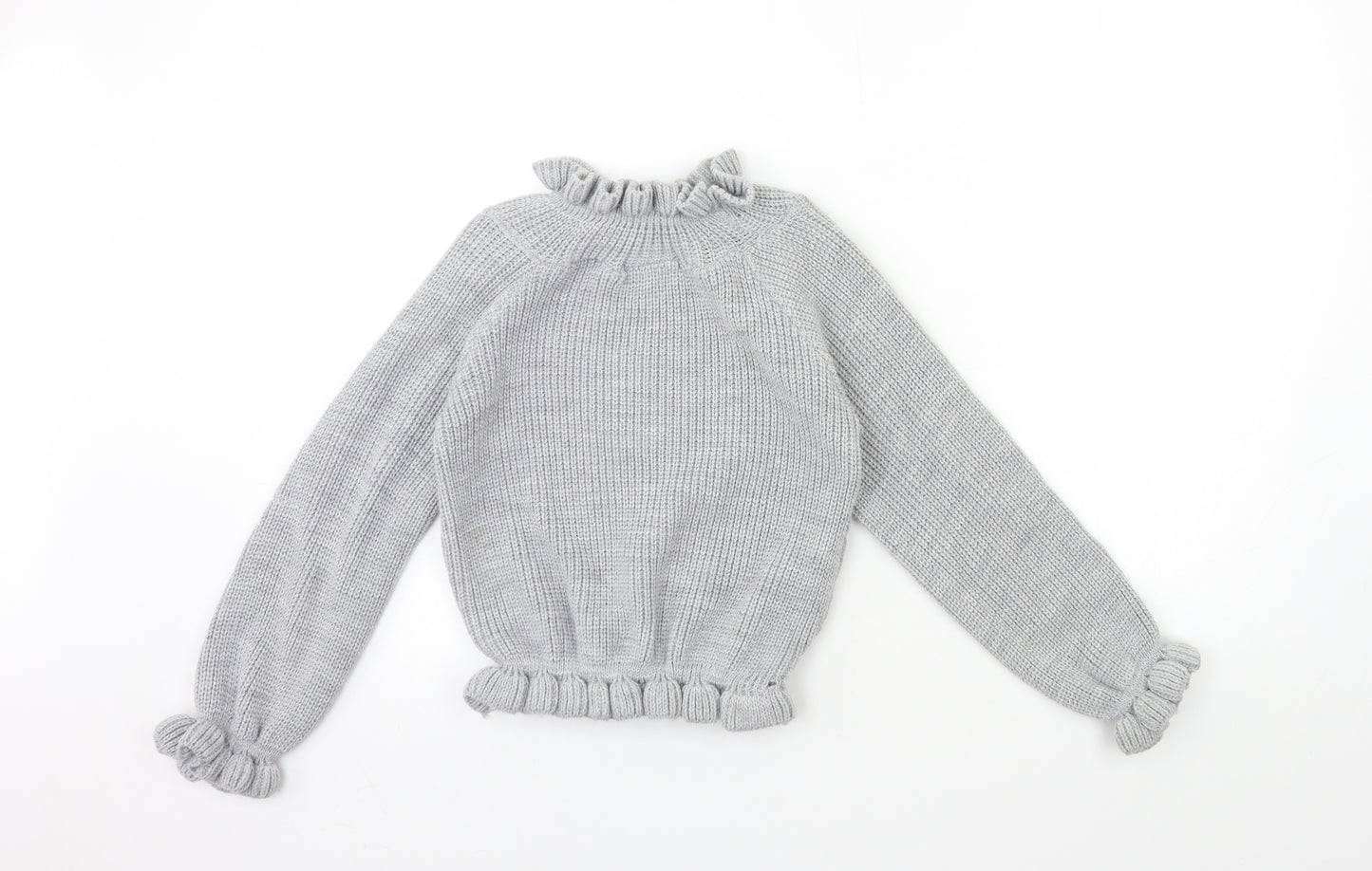 CAMEO ROSE Womens Grey  Knit Pullover Jumper Size S