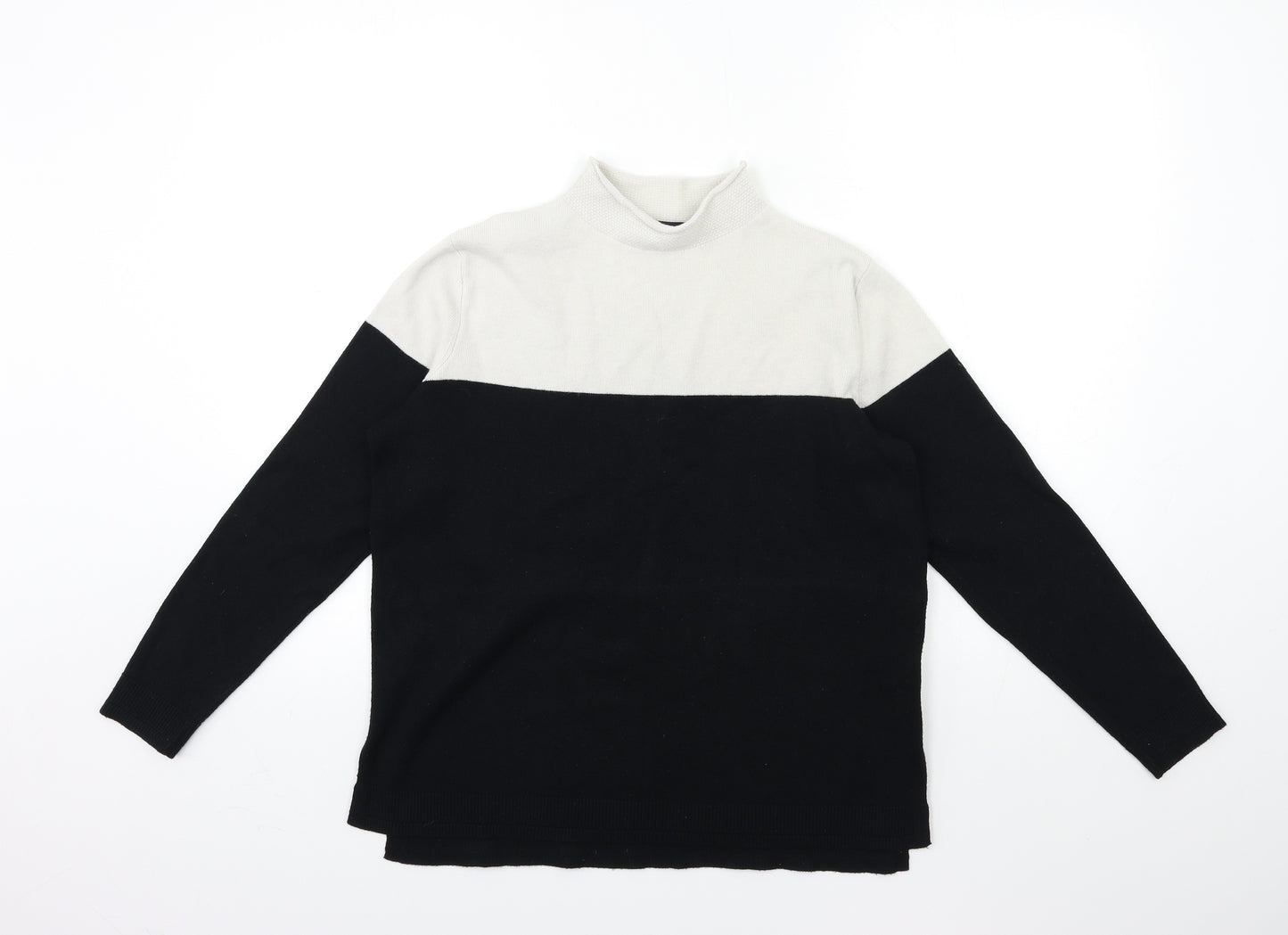 Marks and Spencer Womens Black  Knit Pullover Jumper Size 12