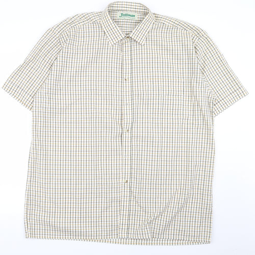jolliman Mens Multicoloured Check   Button-Up Size XL