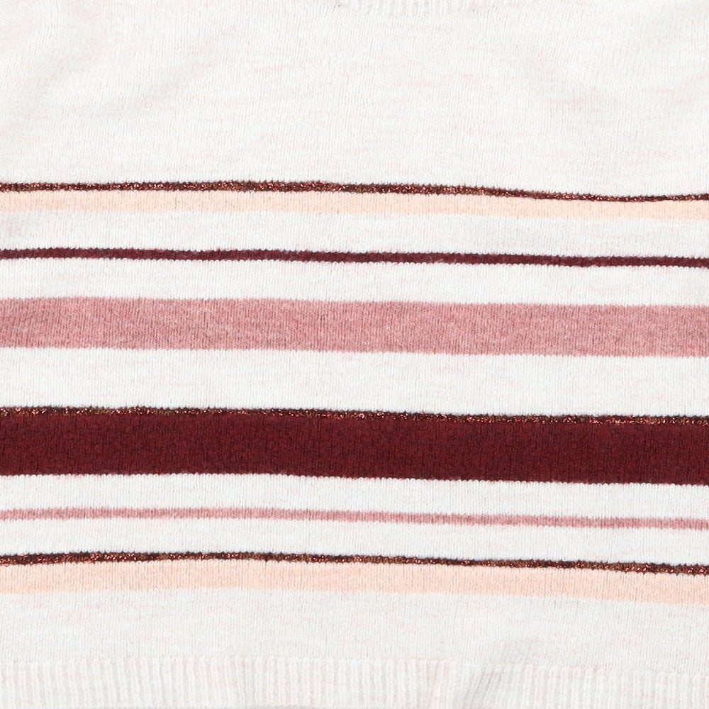 Peacocks Womens Multicoloured Striped  Pullover Jumper Size M