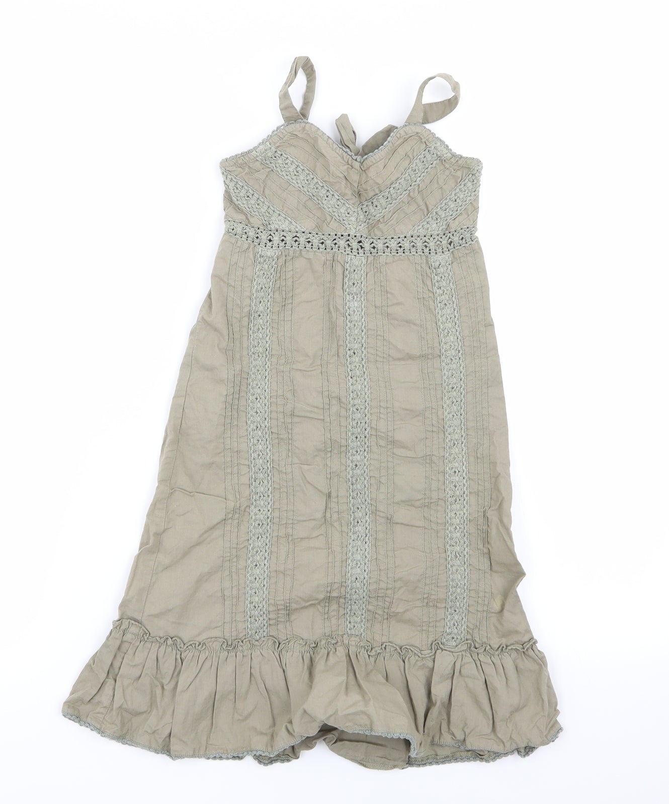 Co Girls Green   Fit & Flare  Size 6-7 Years