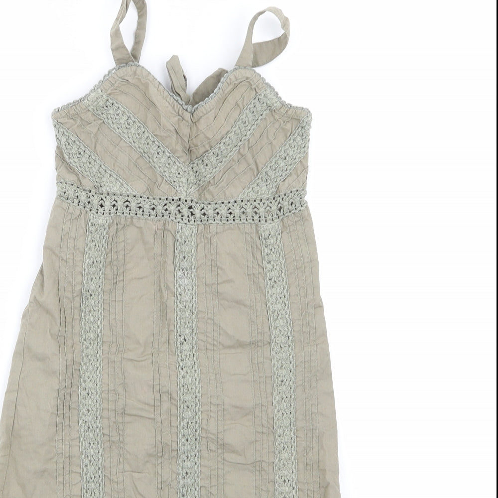 Co Girls Green   Fit & Flare  Size 6-7 Years