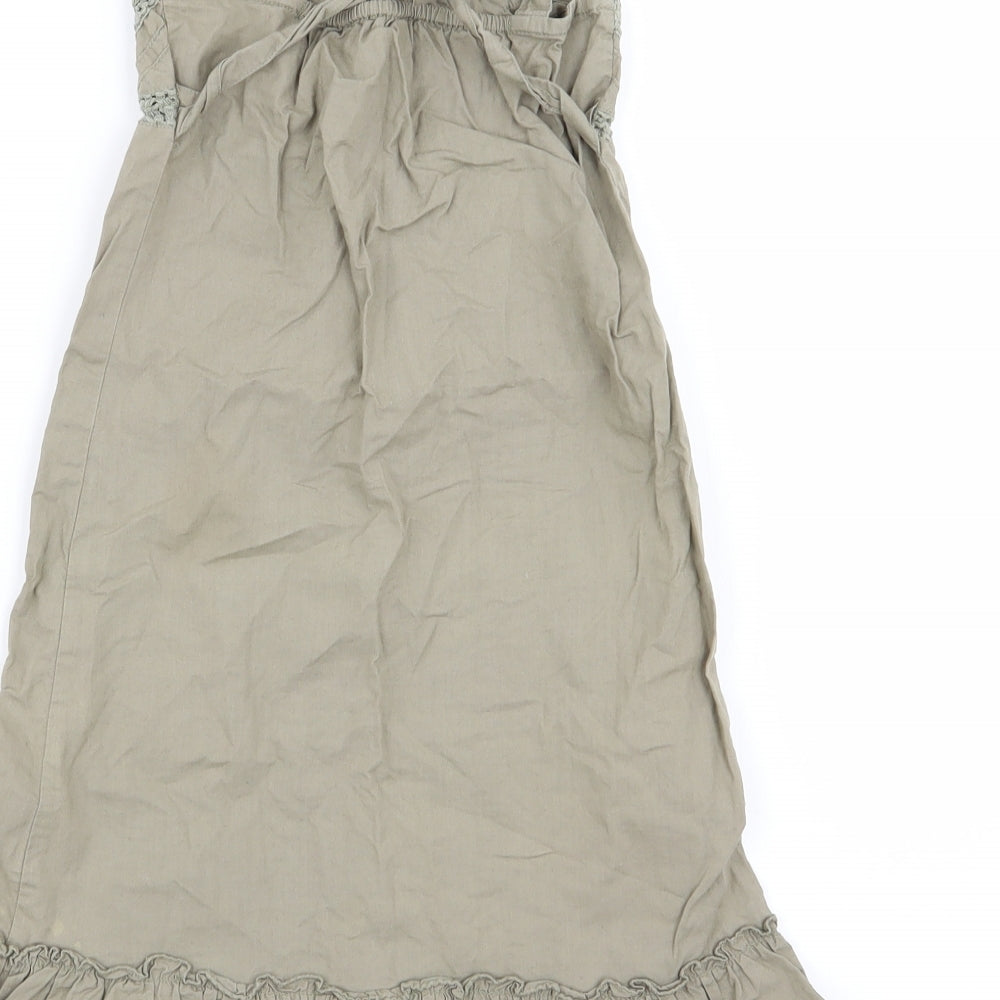 Co Girls Green   Fit & Flare  Size 6-7 Years