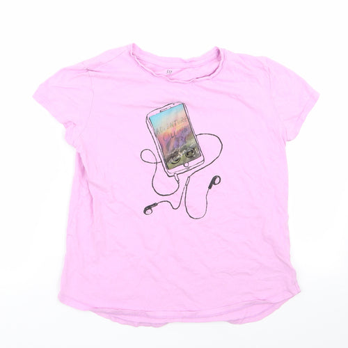 Gap Girls Pink   Basic T-Shirt Size 2XL