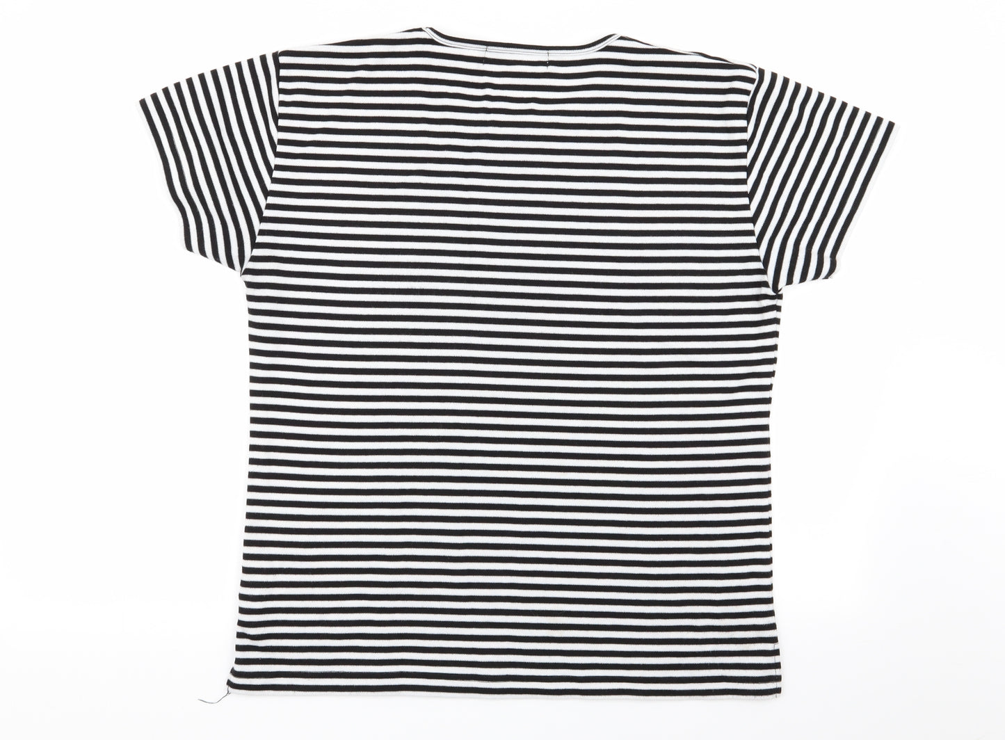 donna lewis Womens Multicoloured Striped  Basic T-Shirt Size XL