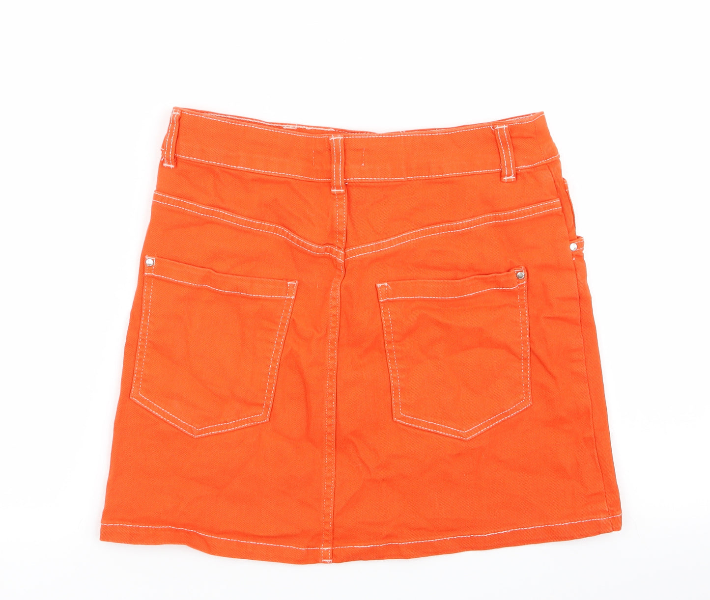 Bershka Womens Orange   Mini Skirt Size 10