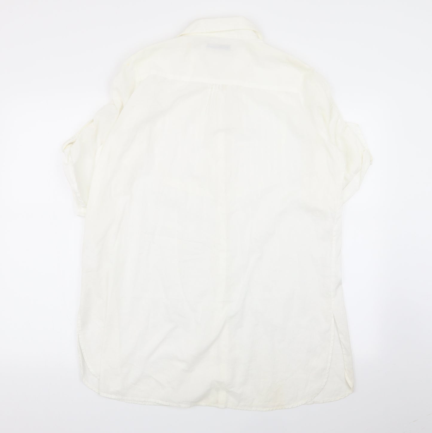 Nougat Womens White   Basic Button-Up Size 4