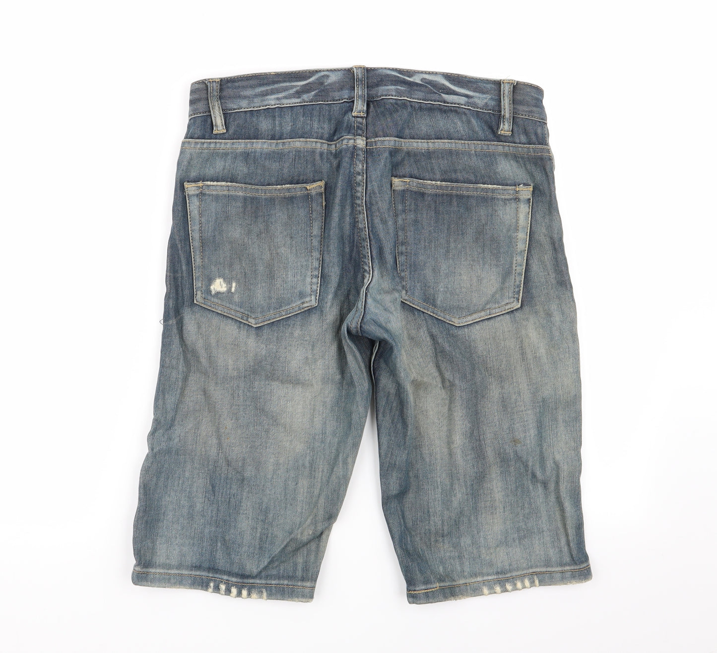 Topman Mens Blue   Chino Shorts Size 20 in