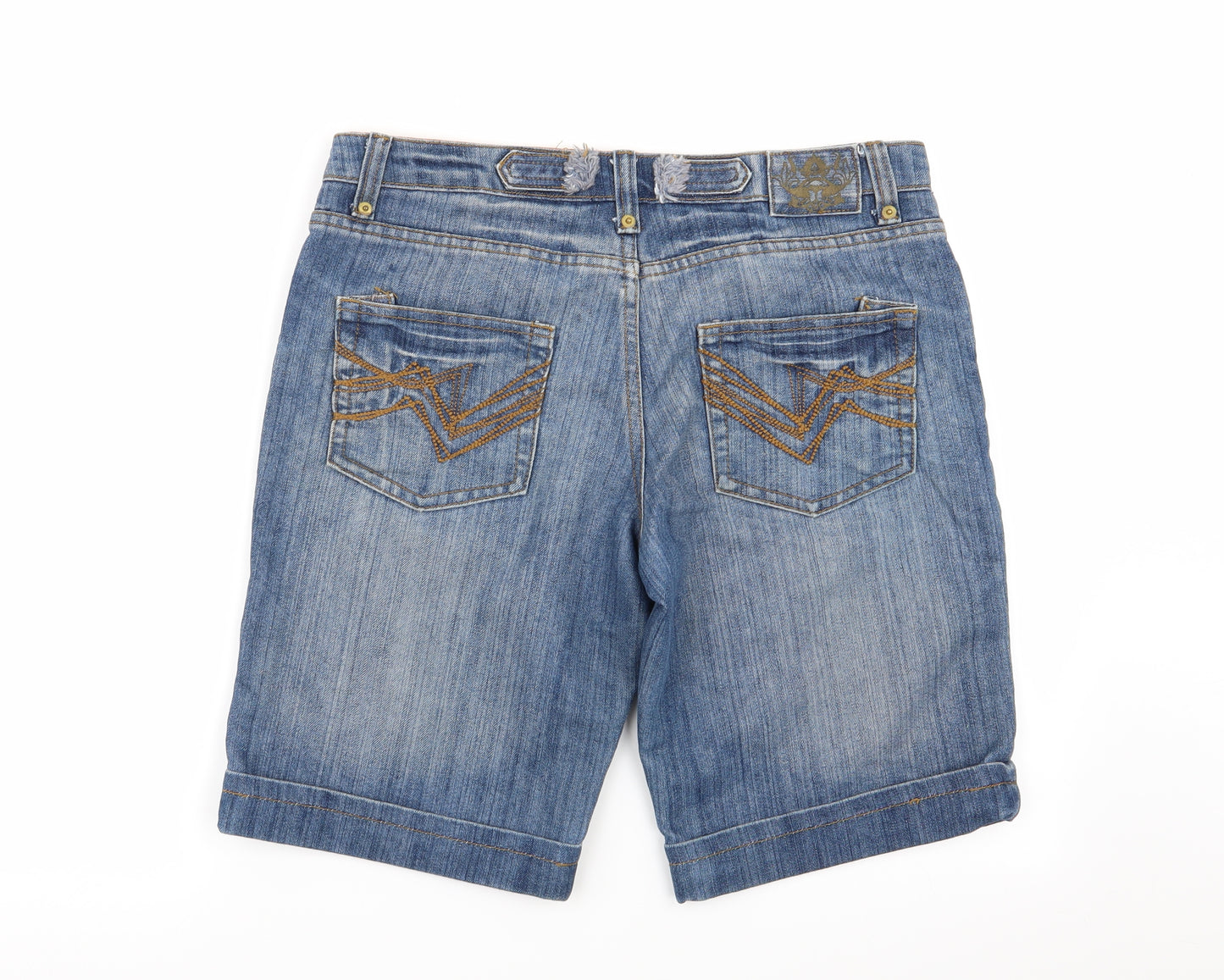 k Womens Blue   Chino Shorts Size 12 - denim shorts