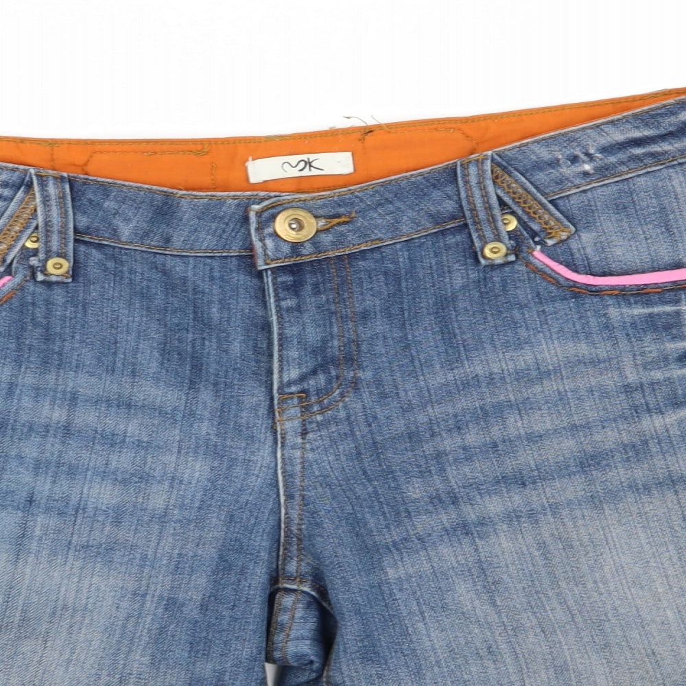 k Womens Blue   Chino Shorts Size 12 - denim shorts