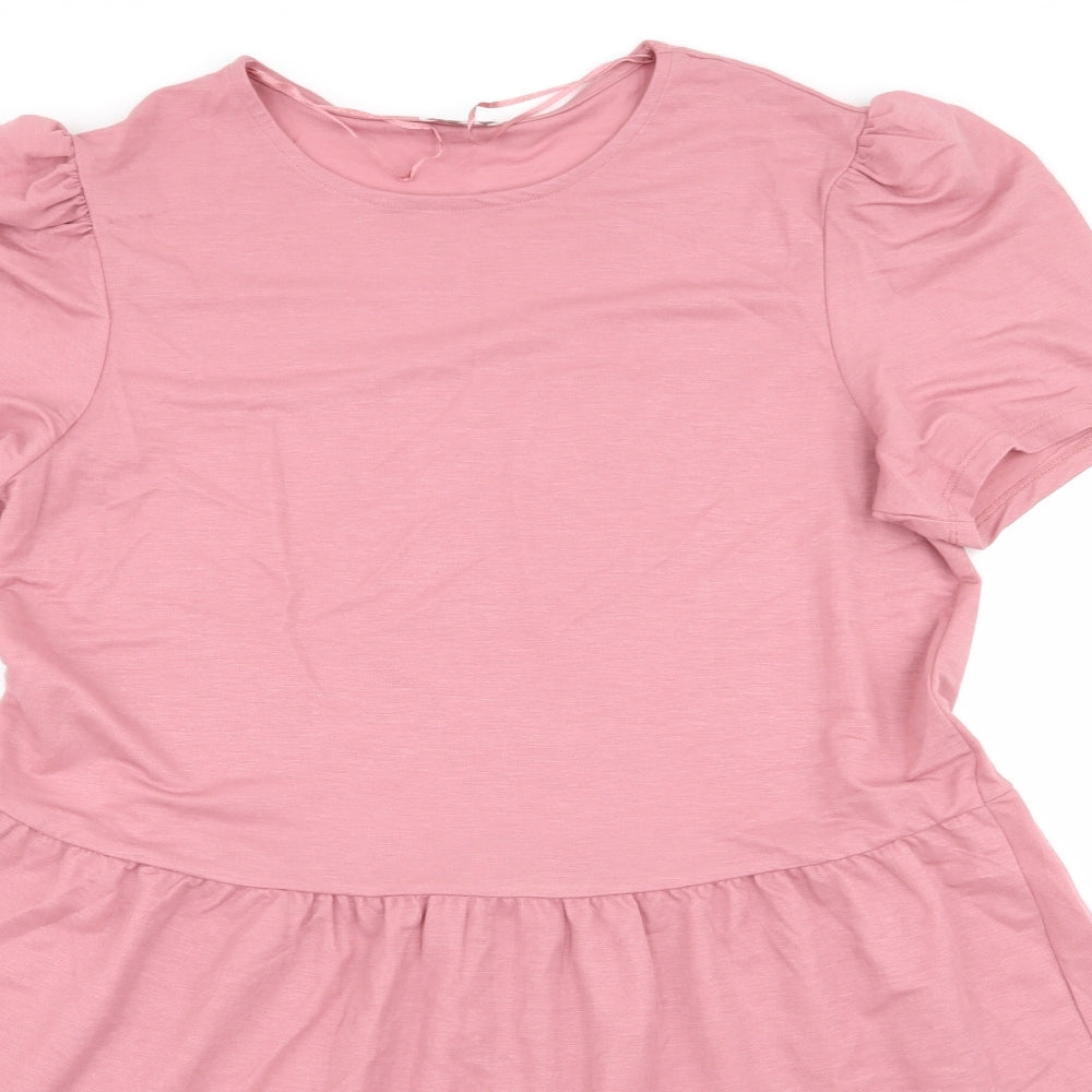jeff and co Womens Pink   Fit & Flare  Size 14