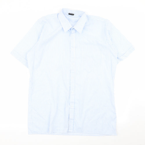 d amigo Mens Multicoloured Striped   Button-Up Size L