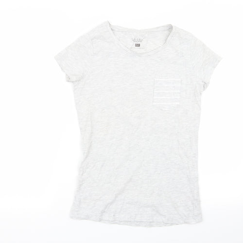 F&F Womens Grey Solid  Top Pyjama Top Size 6
