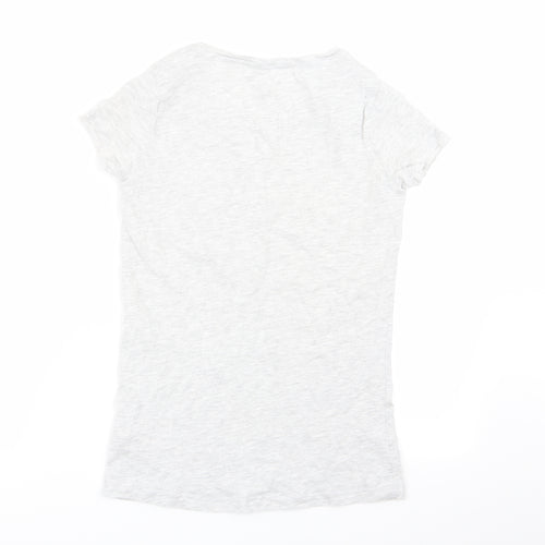 F&F Womens Grey Solid  Top Pyjama Top Size 6