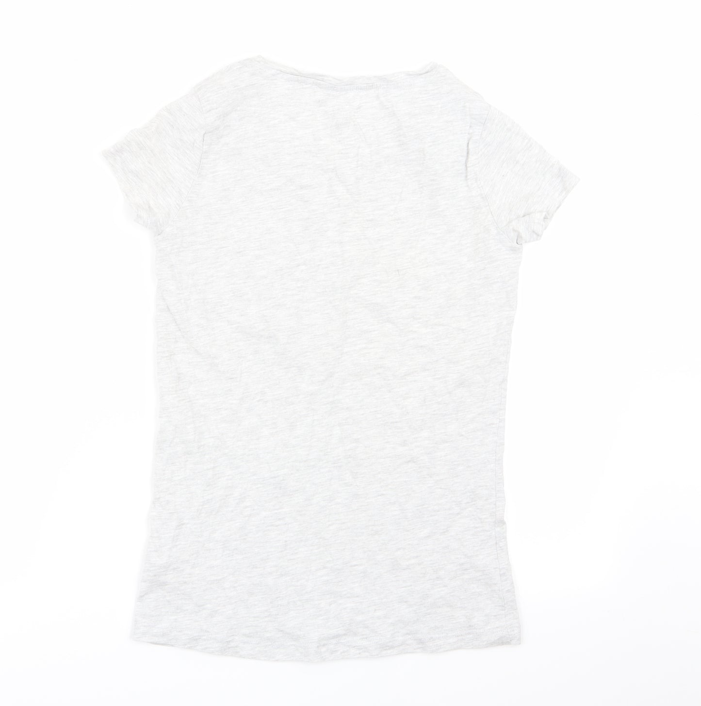 F&F Womens Grey Solid  Top Pyjama Top Size 6