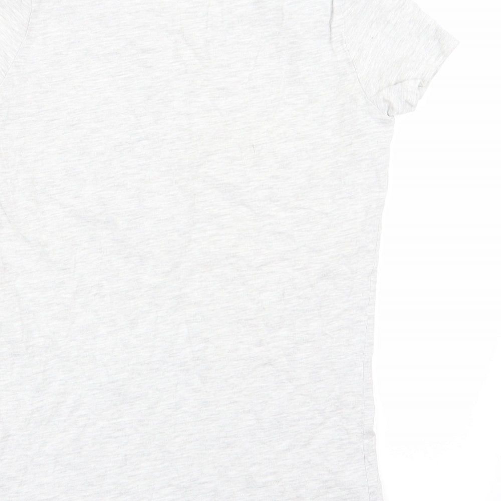 F&F Womens Grey Solid  Top Pyjama Top Size 6