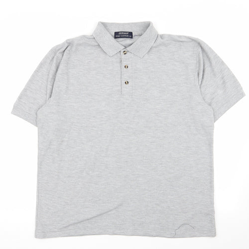 st bernard Mens Grey    Polo Size L