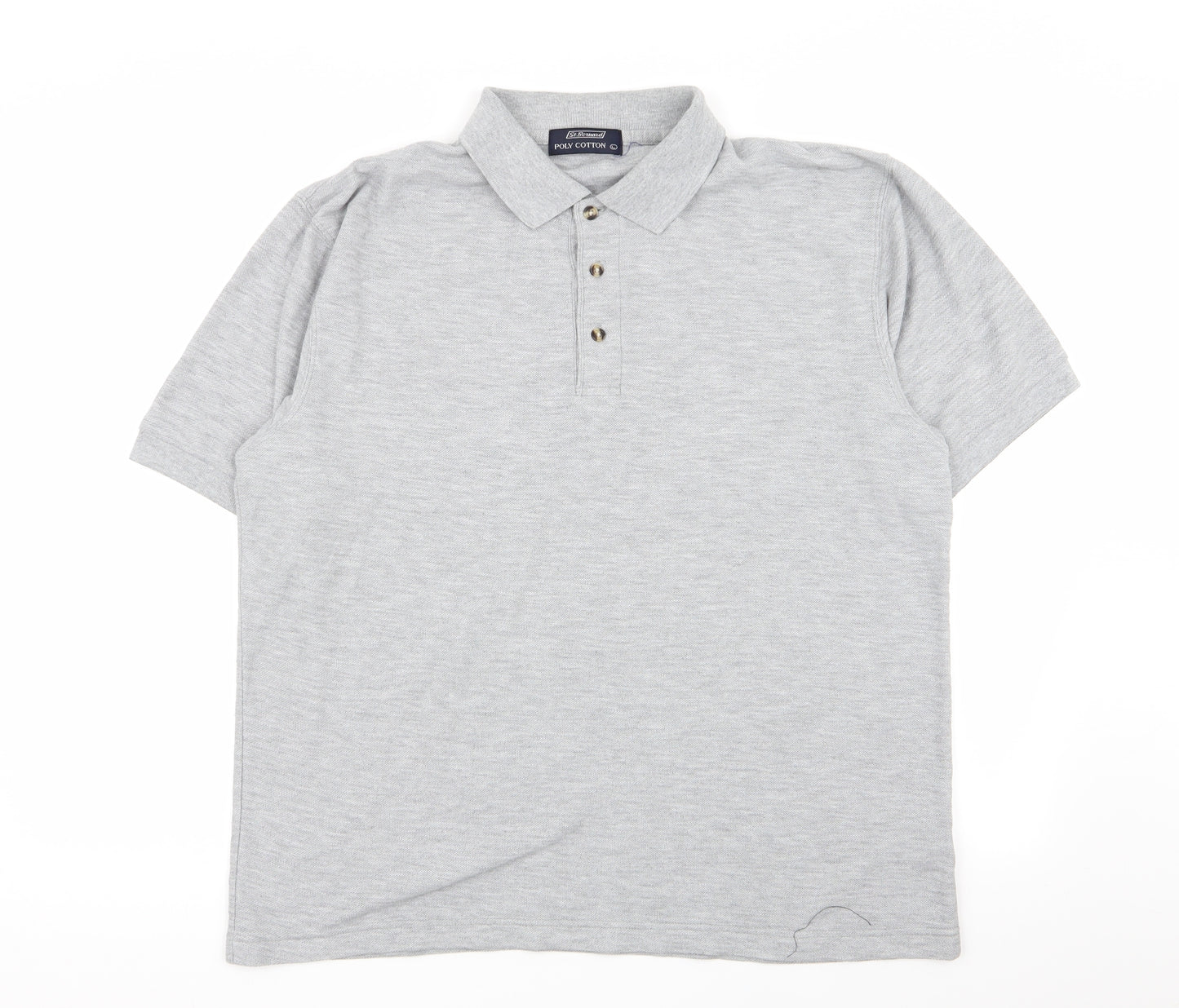 st bernard Mens Grey    Polo Size L