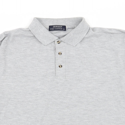 st bernard Mens Grey    Polo Size L
