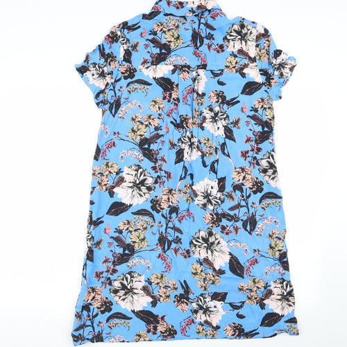 South Womens Multicoloured Floral  Shirt Dress  Size 12