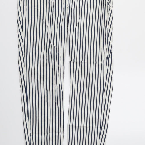 H&M Womens Multicoloured Striped  Trousers  Size 6 L26 in