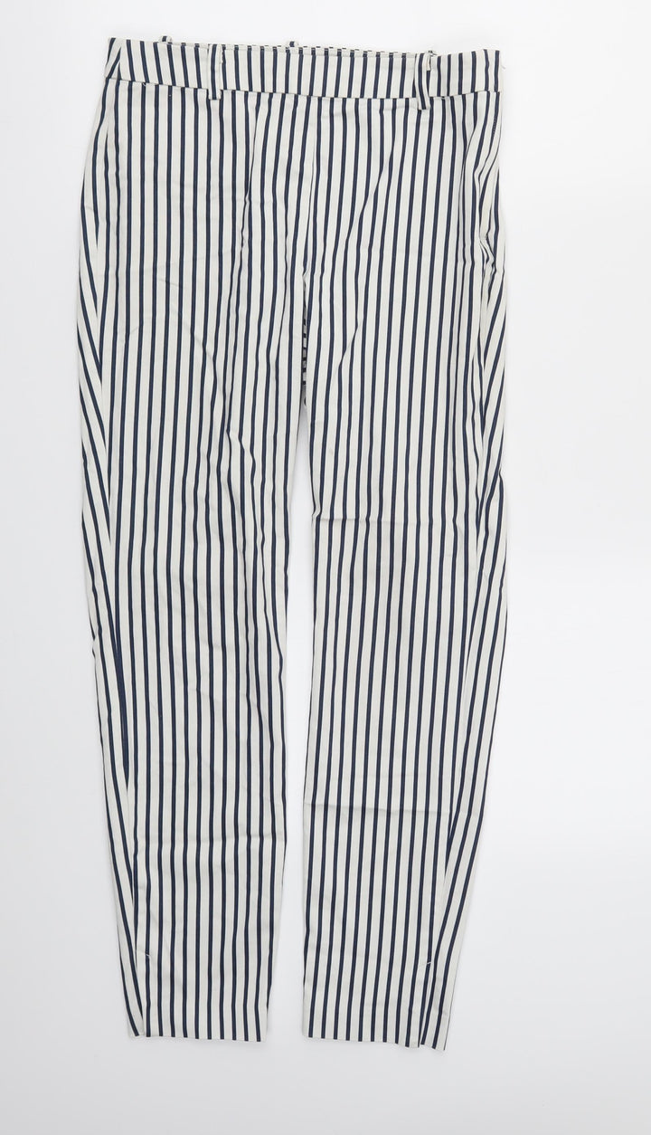 H&M Womens Multicoloured Striped  Trousers  Size 6 L26 in