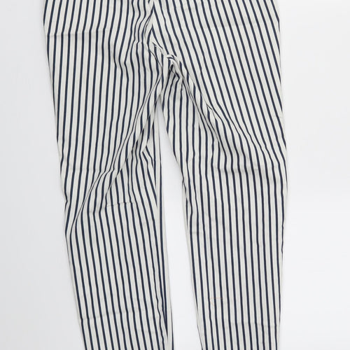 H&M Womens Multicoloured Striped  Trousers  Size 6 L26 in