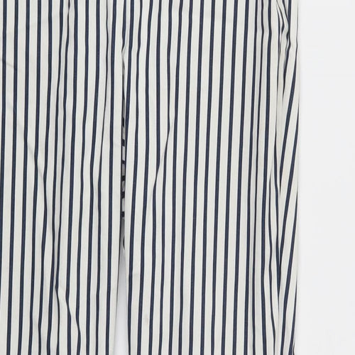 H&M Womens Multicoloured Striped  Trousers  Size 6 L26 in