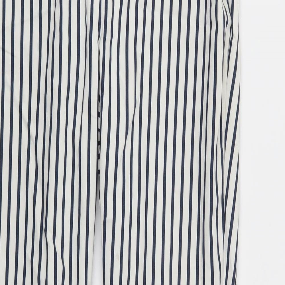 H&M Womens Multicoloured Striped  Trousers  Size 6 L26 in