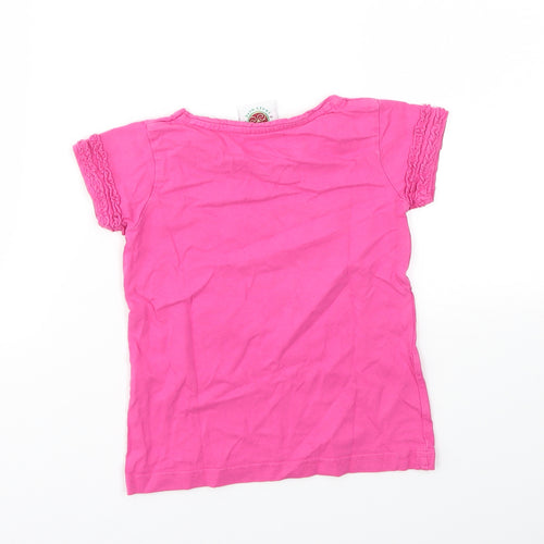 Traditional Craft Girls Pink   Basic T-Shirt Size 5-6 Years