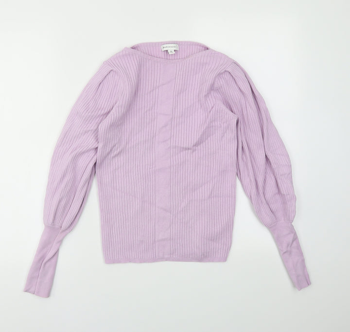 Warehouse Womens Purple   Basic T-Shirt Size M