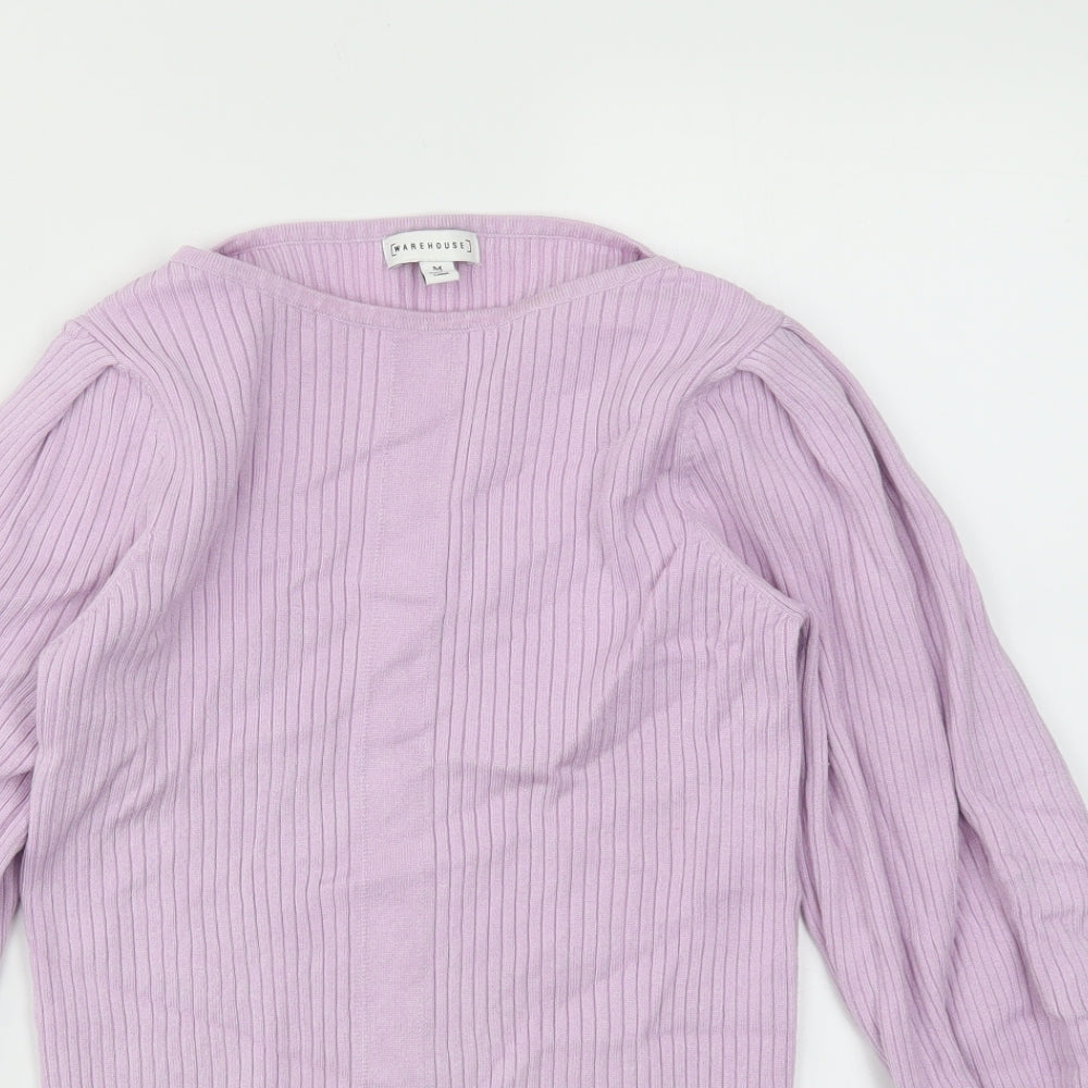 Warehouse Womens Purple   Basic T-Shirt Size M
