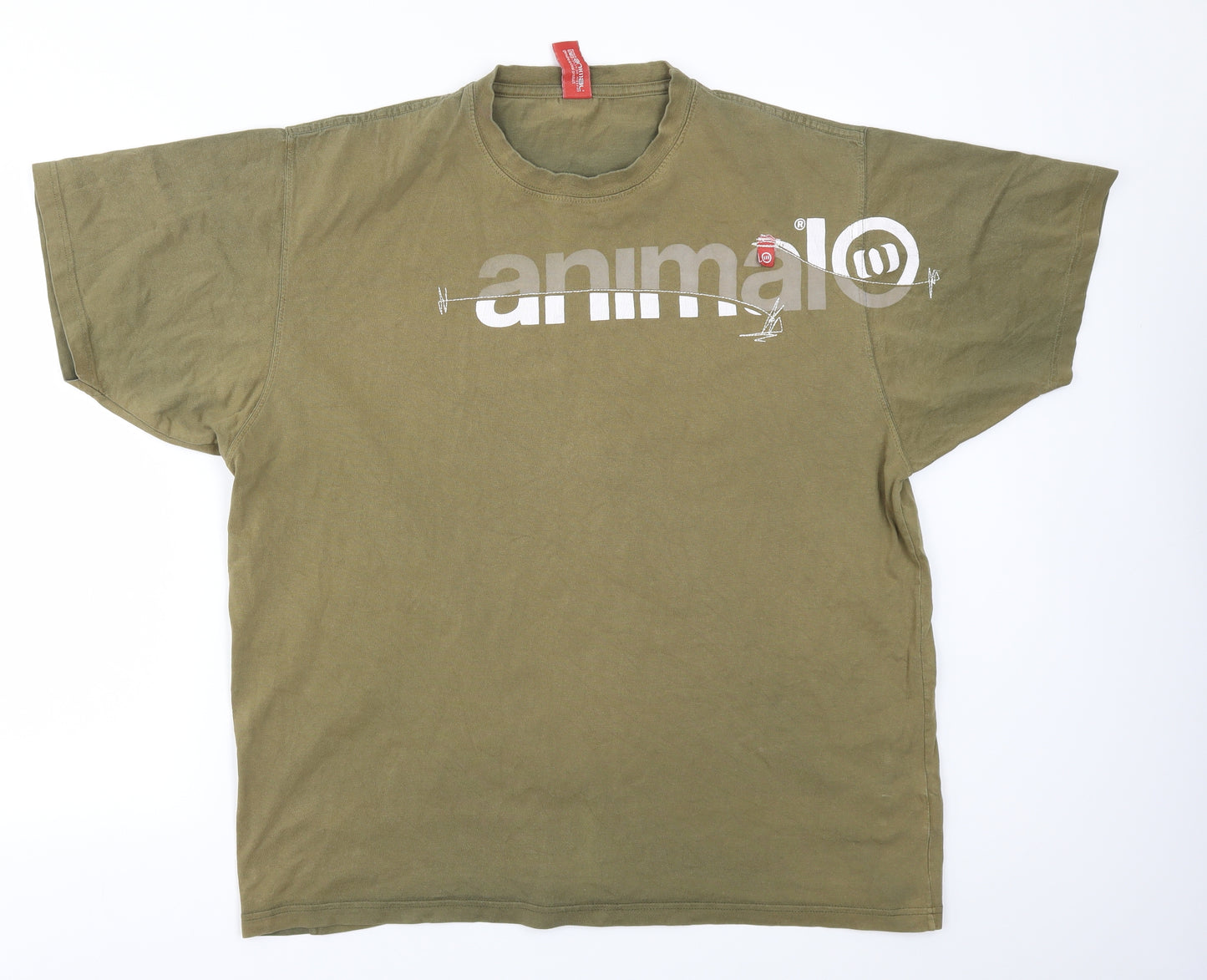 Preworn Mens Green    T-Shirt Size 2XL