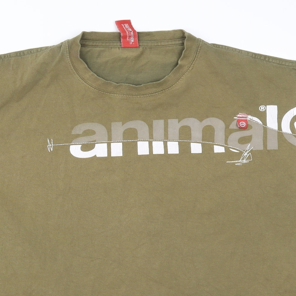 Preworn Mens Green    T-Shirt Size 2XL