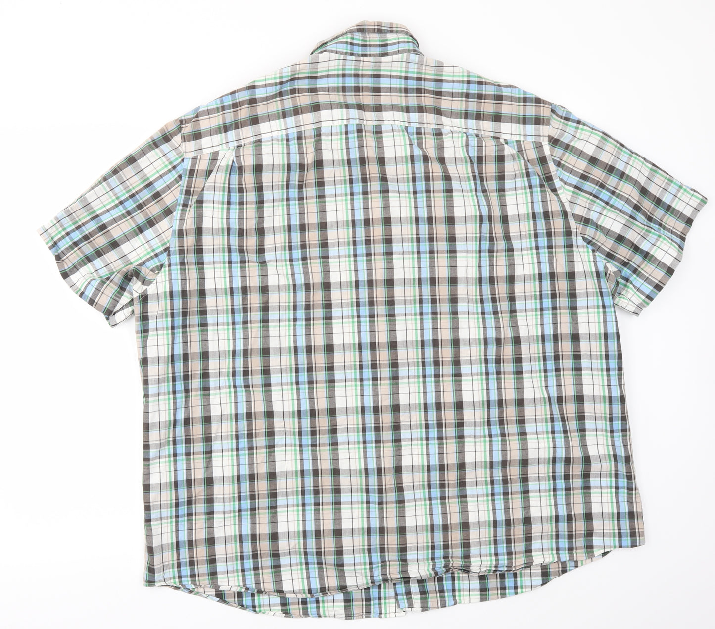 M&S Mens Multicoloured Check   T-Shirt Size 2XL