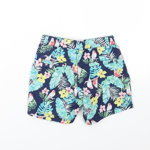 H&M Boys Multicoloured Floral  Chino Shorts Size 4-5 Years