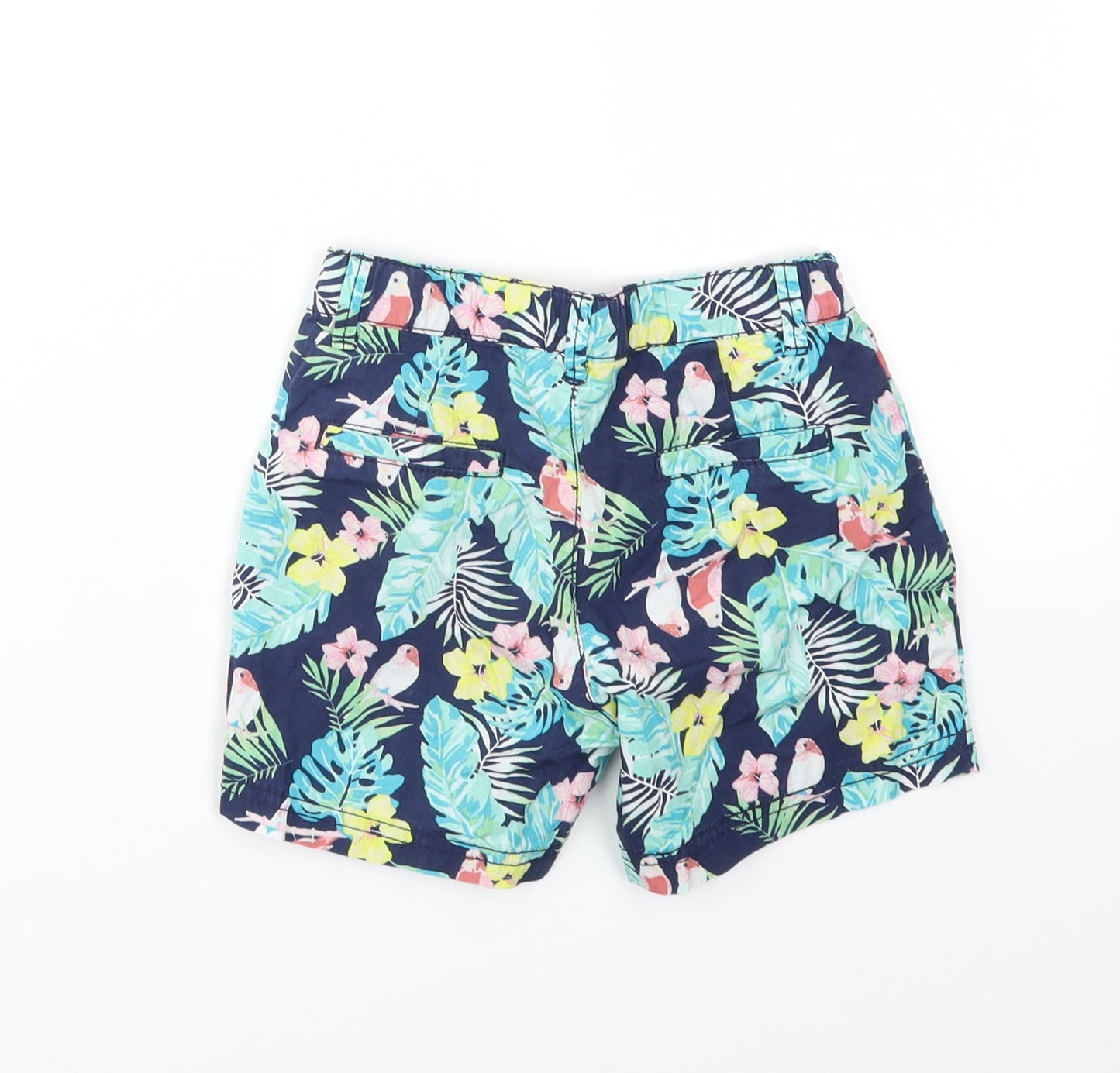 H&M Boys Multicoloured Floral  Chino Shorts Size 4-5 Years