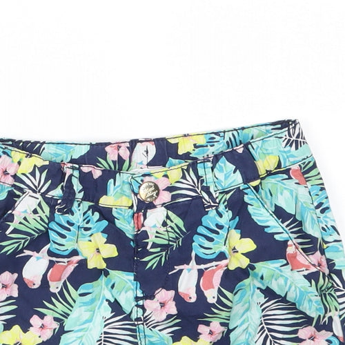 H&M Boys Multicoloured Floral  Chino Shorts Size 4-5 Years