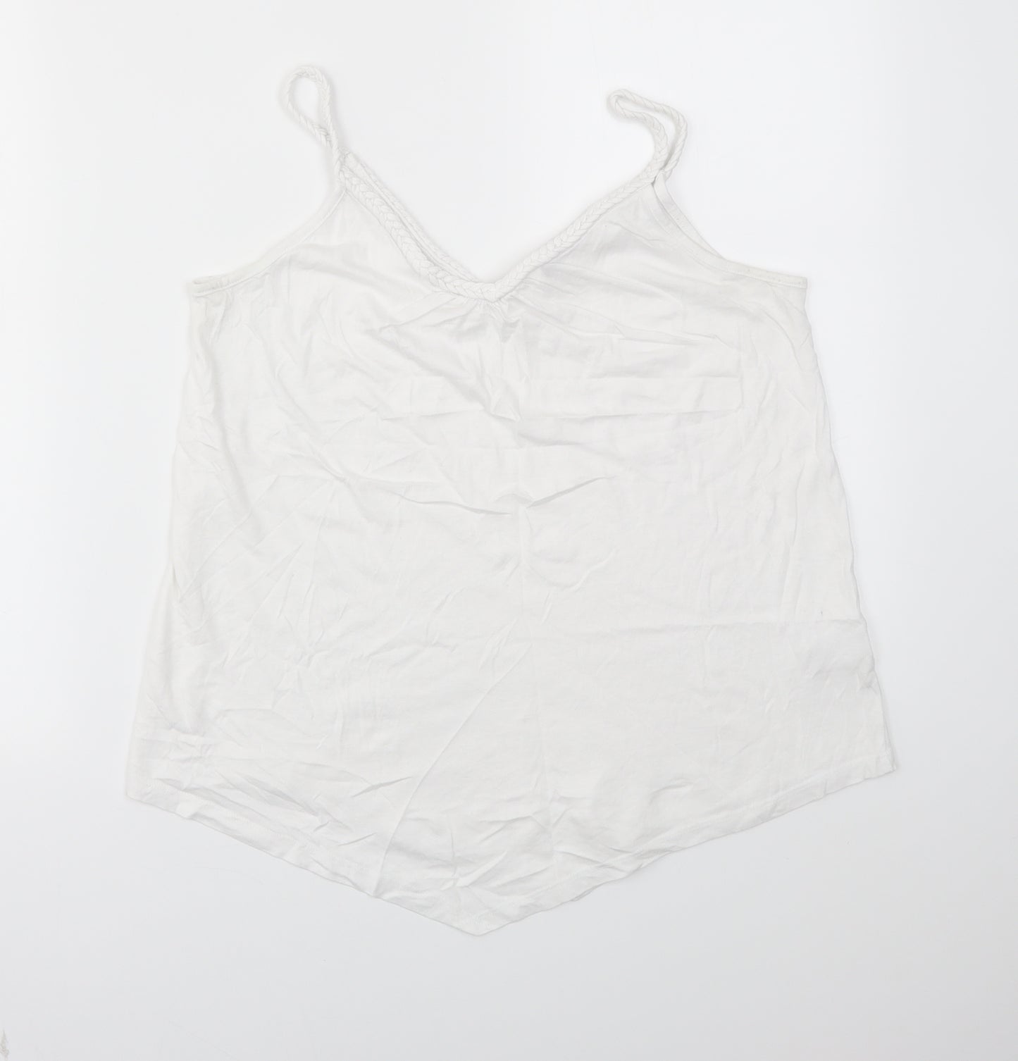 TU Womens White   Basic T-Shirt Size 8
