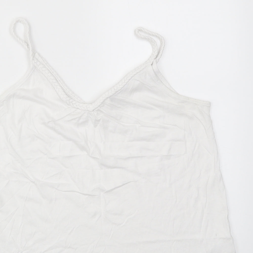 TU Womens White   Basic T-Shirt Size 8