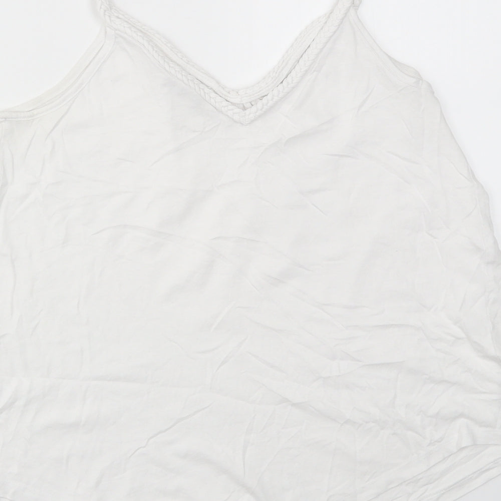 TU Womens White   Basic T-Shirt Size 8
