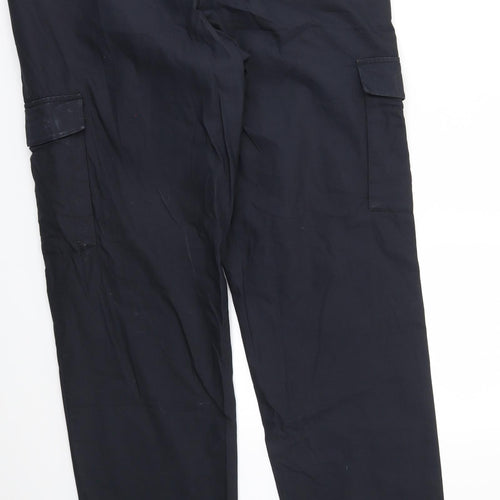 HUGO BOSS Mens Black   Cargo Trousers Size 52 L33 in