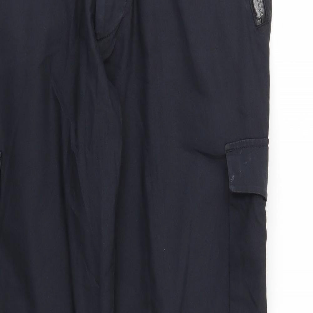 HUGO BOSS Mens Black   Cargo Trousers Size 52 L33 in